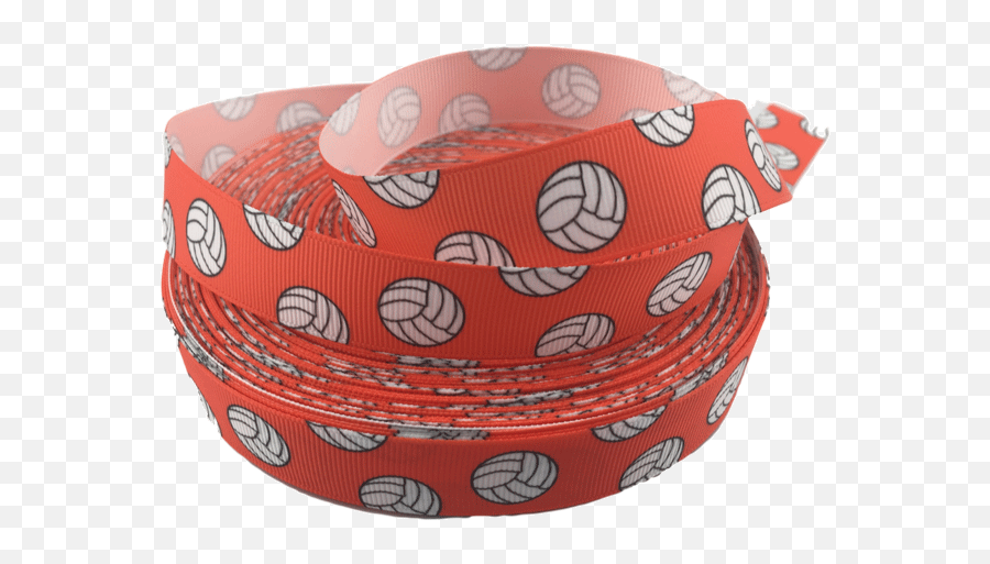 Orange Volleyball Grosgrain Ribbons 78 - Decorative Png,Transparent Ribbons