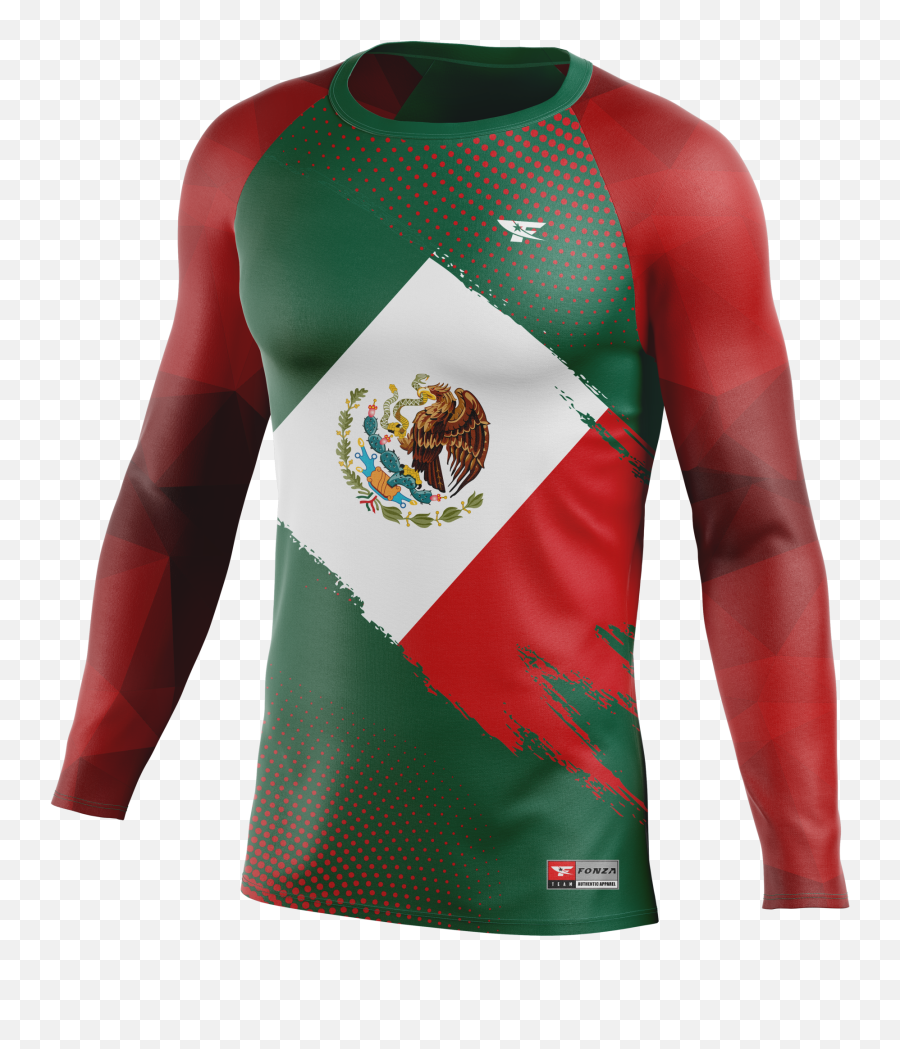 Menu0027s Compression Long Sleeve Shirt - Mexico Coat Of Arms Of Mexico Png,Long Sleeve Shirt Png