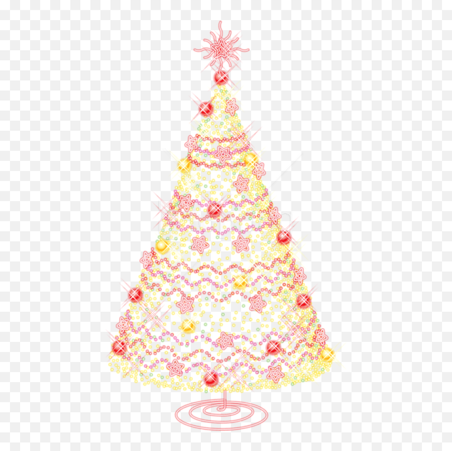 Download Free Png Large Gold Transparent Christmas Tree With - Christmas Tree Png,Large Tree Png