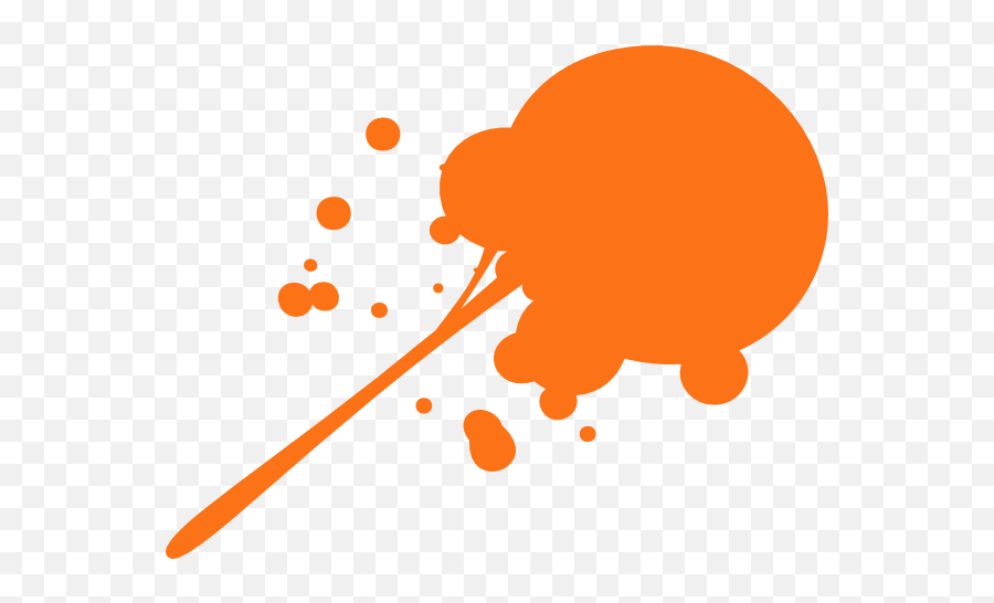 Orange Splat Cliparts - Orange Paint Drops Transparent Green Paint Splatter Png,Splat Transparent