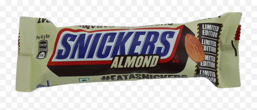 Snickers Almonds Chocolate Bar 45 G Pouch - Buy Online In Snickers Png,Snickers Transparent
