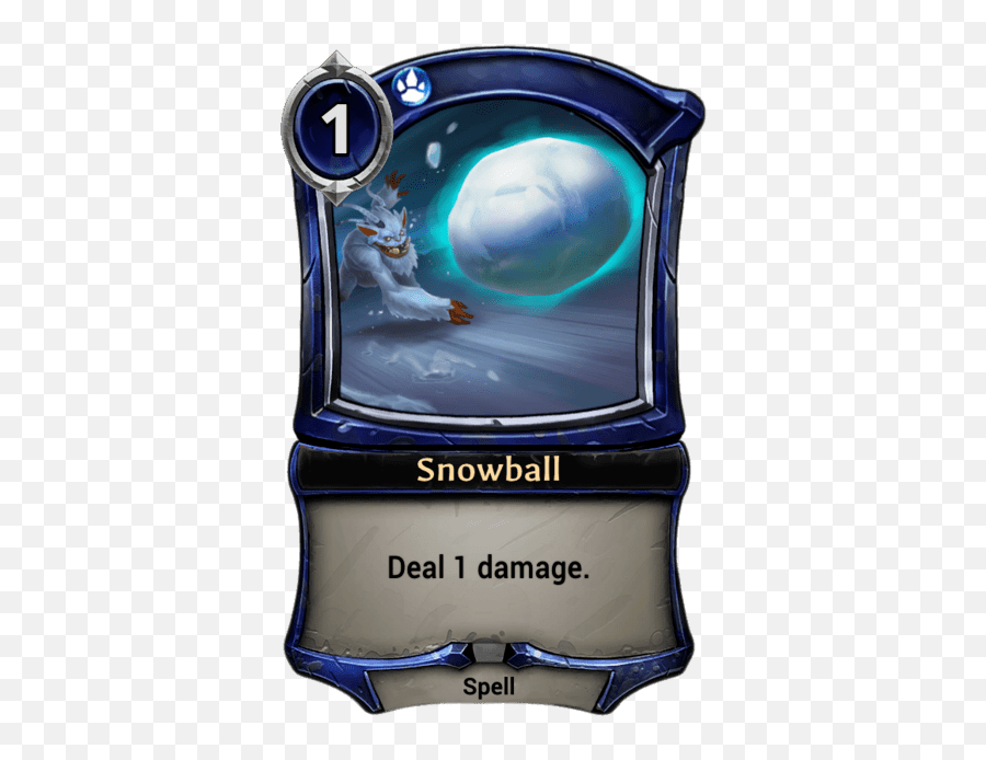 Snowball Eternal Cards Warcry - Eternal Royal Decree Png,Blue Snowball Png
