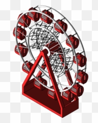 Ferris Wheel 3d Cad Model Library Grabcad - Amusement Ride png