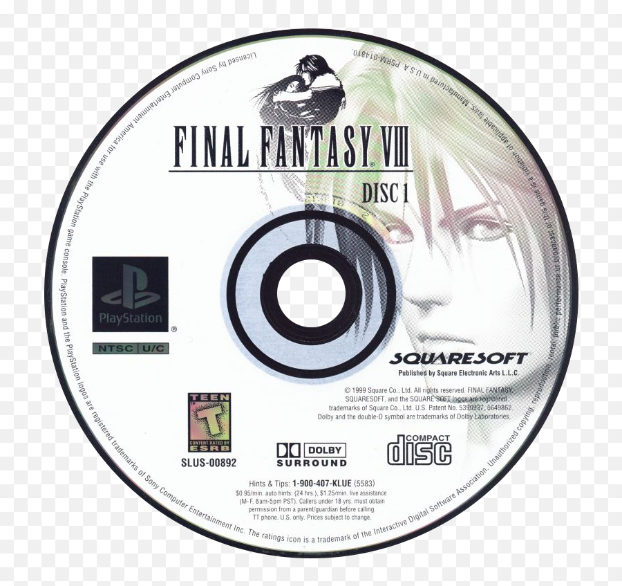Final Fantasy Viii Details - Launchbox Games Database Final Fantasy Viii Cd Label Png,Final Fantasy 8 Logo