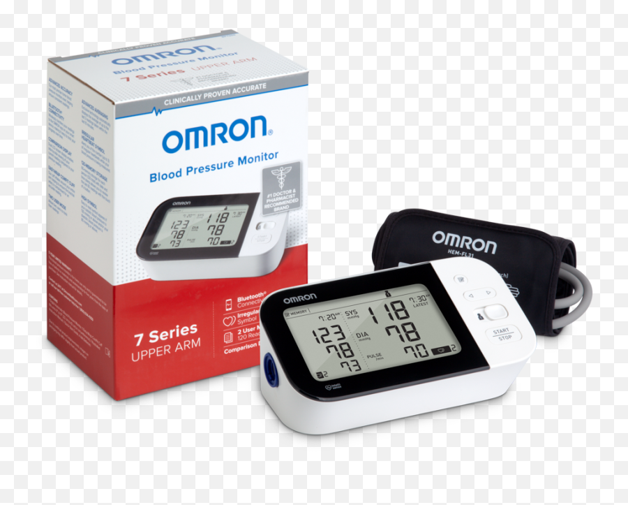 Omron Series 7 Blood Pressure Monitor - Upper Arm Omron 7series Upper Arm Png,Blood Pressure Monitor Icon