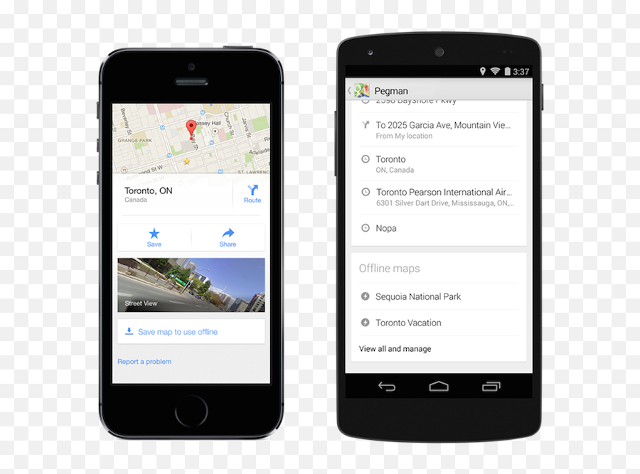 Things You Never Knew Your Google Maps - Uber Iphone Vs Android Png,Google Maps Icon List