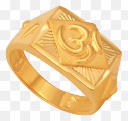 22kt Divine Om Gold Ring - Ring Png,Gold Ring Png