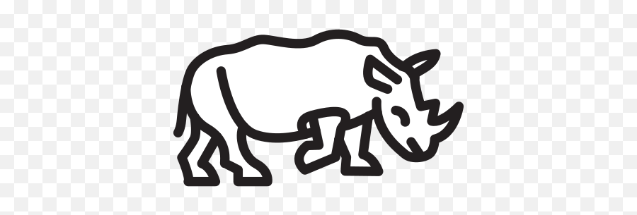 Rhinoceros Free Icon Of Selman Icons - Rhinoceros Icon Png,Rhino Icon