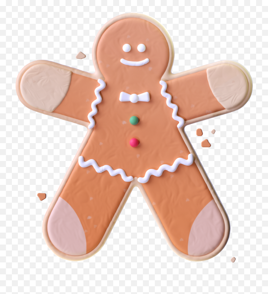 Free 3d Christmas Icons - Gingerbread Man Png,Cinema 4d Icon