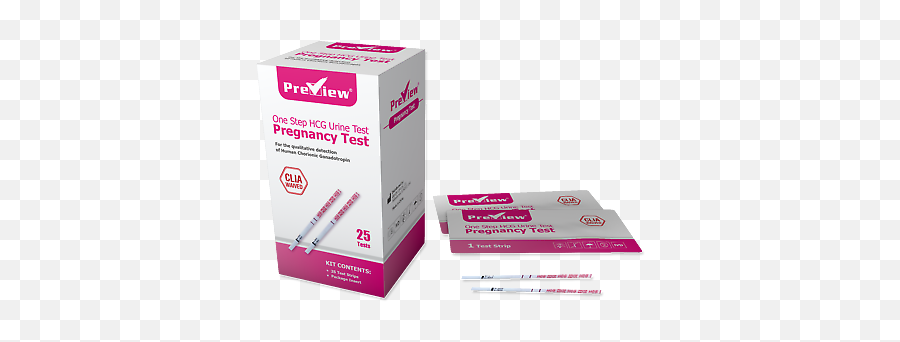 Preview Hcg Pregnancy Test 25 Strips - Boxes Of Pregnancy Test Strips Png,Icon Pregnancy Test Kit