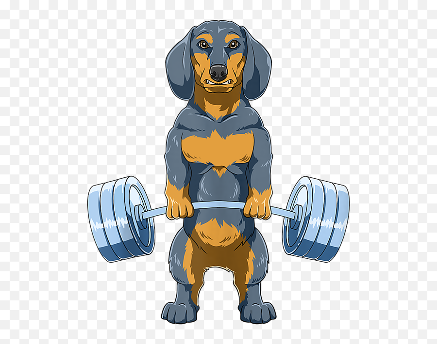 Weightlifting Dachshund Deadlifting Powerlifting T - Barbell Png,Powerlifting Icon