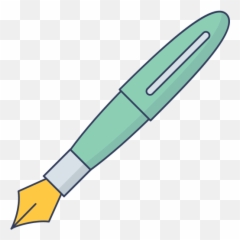 Fountain Pen - Free education icons Solid png