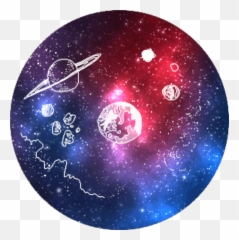 Download Purple Background Tumblr Planet Galaxy Pretty Png