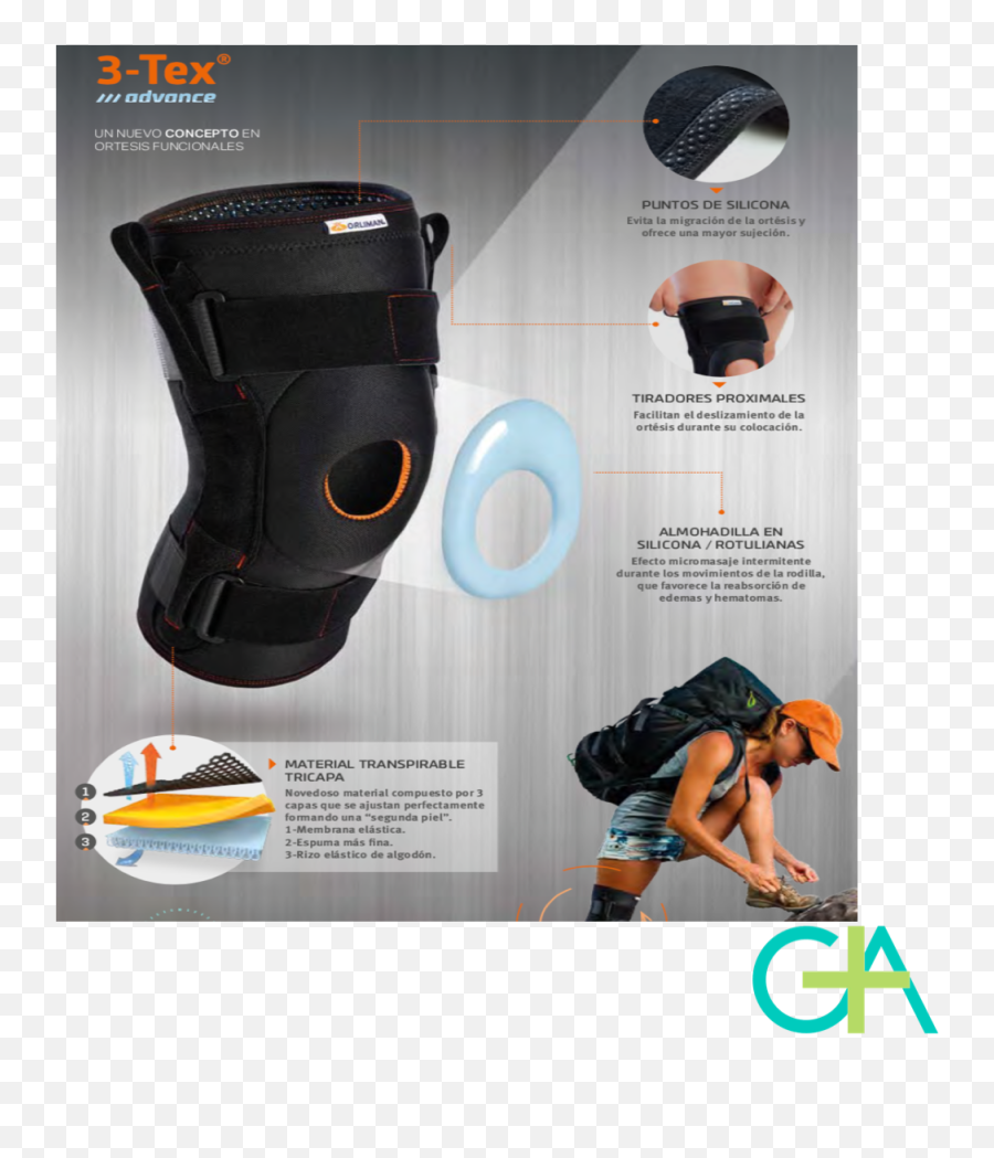 Rodillera Envolvente Con Flejes Medio - Laterales Farmacia Optica Ortopedia Ga Knee Pad Png,Rodilleras Icon