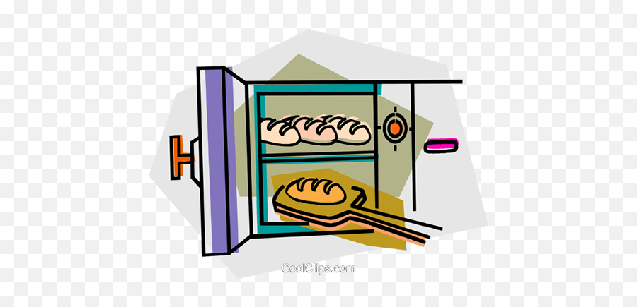Baking Bread In An Oven Royalty Free Vector Clip Art - Clip Art Png,Baking Clipart Png