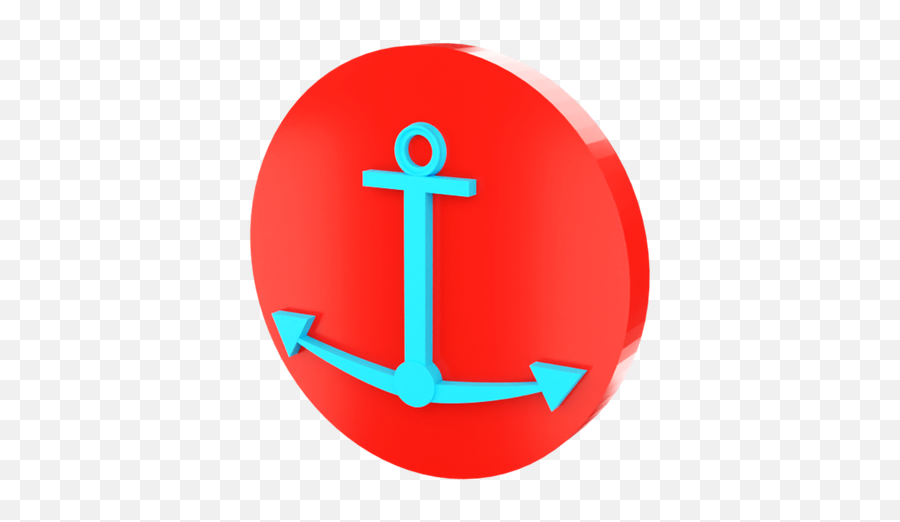 Premium Anchor 3d Illustration Download In Png Obj Or Blend - Solid,Anchor Icon Png