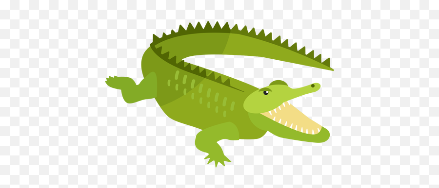 Crocodile Alligator Jaws Tail Fang Flat - Imagen De Cocodrilo Png,Alligator Transparent Background