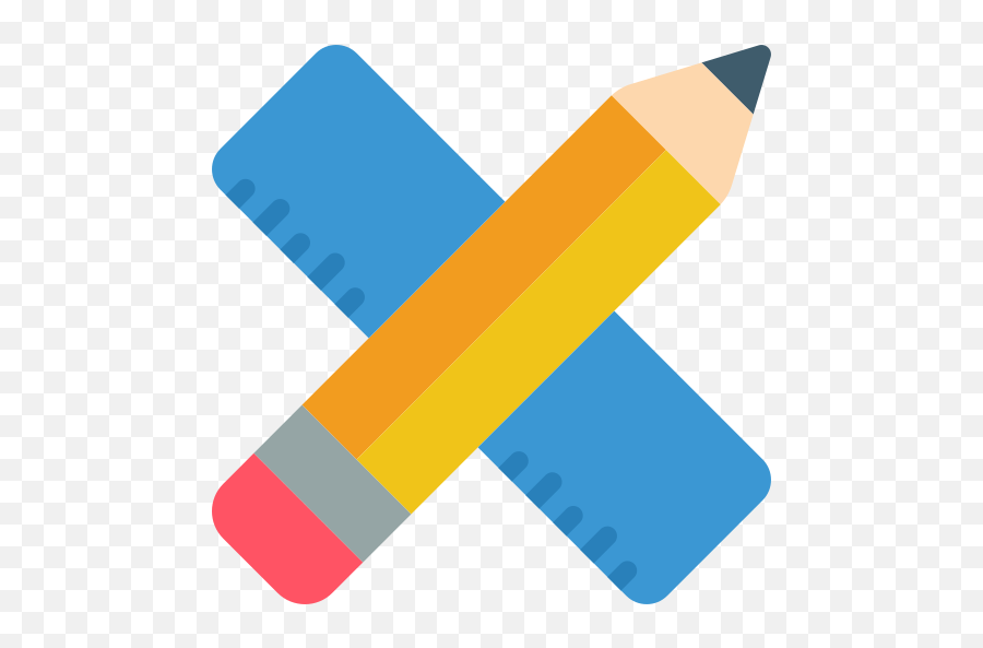 Pencil And Ruler - Free Art And Design Icons Icono Lapiz Y Regla Png,Pencil And Ruler Icon