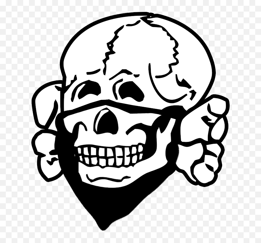 Totenkopf Blank Template - Imgflip Skull N Bones Png,Laughing Skull Icon