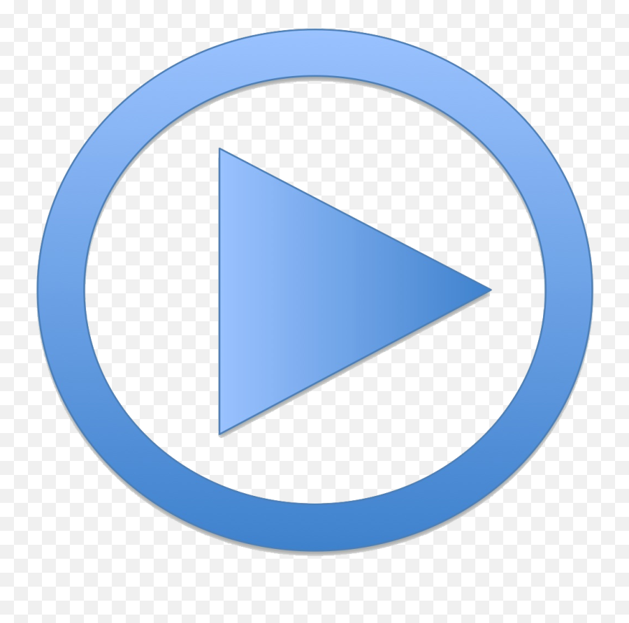 Play Button Png Image - Blue Play Icon Png,Play Symbol Png