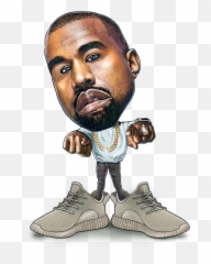 Kanye West Saint Pablo Yeezus - Kanye West Cartoon Png,Kanye Png