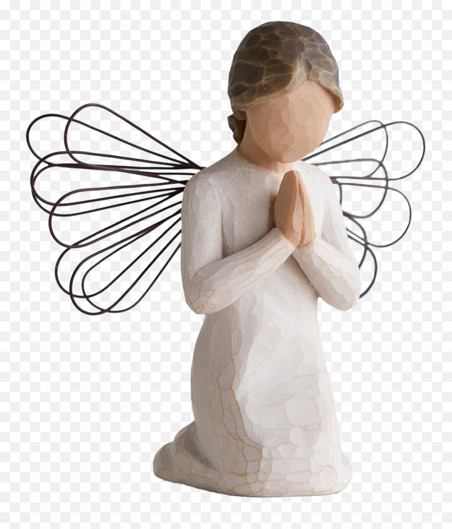 Angel Of Prayer Figurine - Figurine Png,Angels Png