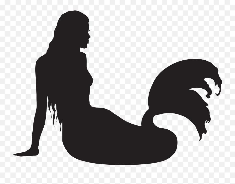 Library Sitting Silhouette Png Clip - Mermaid Sitting Silhouette Png,Mermaid Silhouette Png