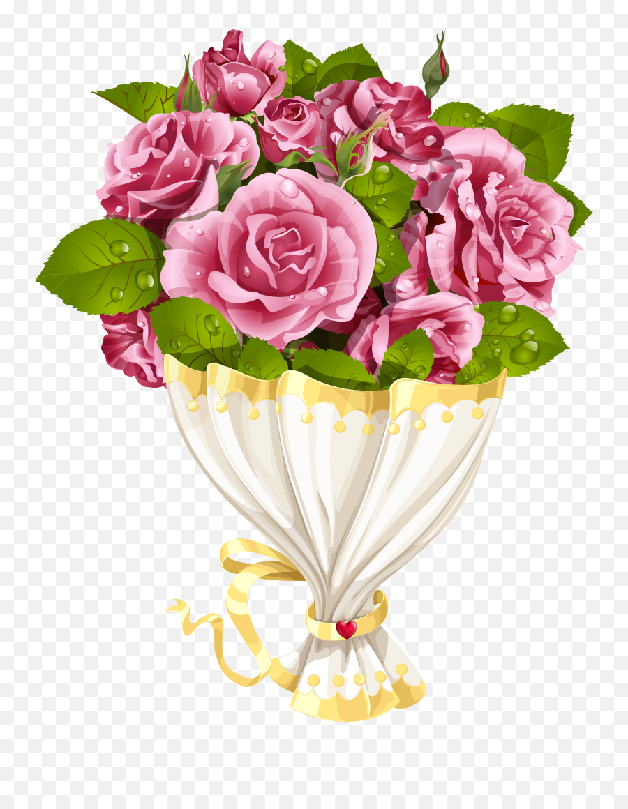 4570book Hd Ultra Bouquet Clipart Rose Pack 5935 - Transparent Background Bouquet Of Flowers Clipart Png,Rose Clipart Transparent
