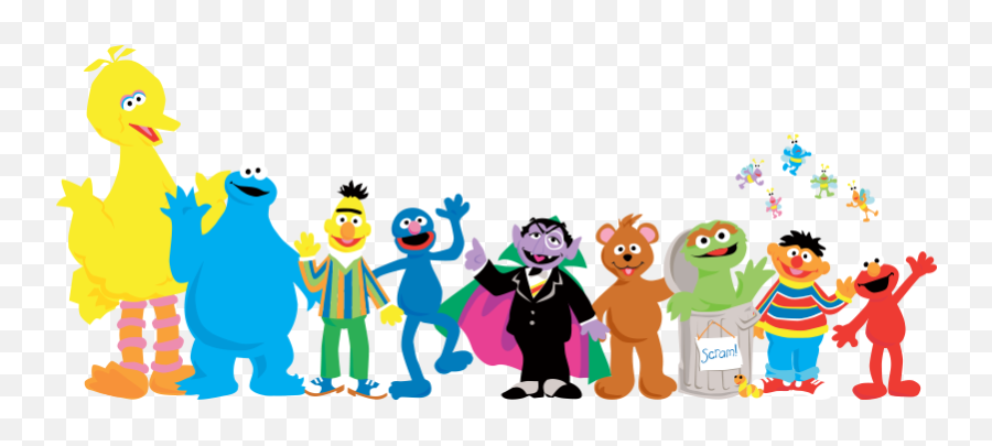 Sesame Street Characters Png - Transparent Sesame Street Border,Sesame Street Characters Png