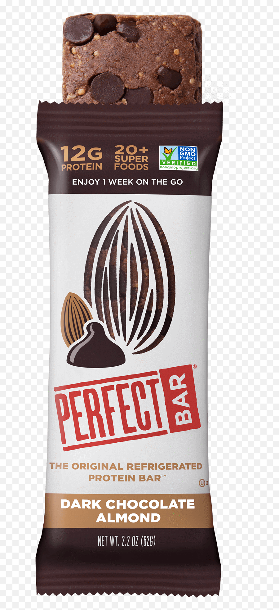 Dark Chocolate Almond Perfect Bar - Almond Butter Perfect Bar Png,Chocolate Transparent