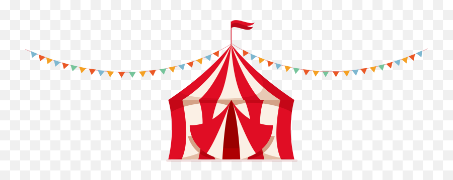 Transparent Circus Tent Clipart - Vector Circus Tent Png,Tent Png