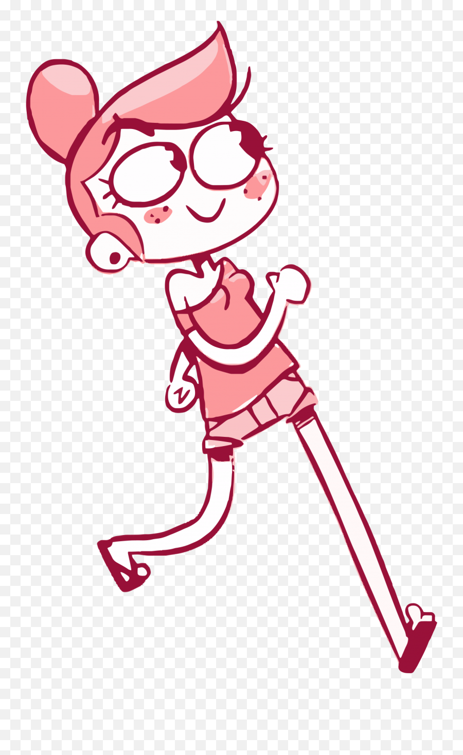 Cartoon Walking Girl Picture Png - Cartoon Animation Girl Walking,Girl  Walking Png - free transparent png images 