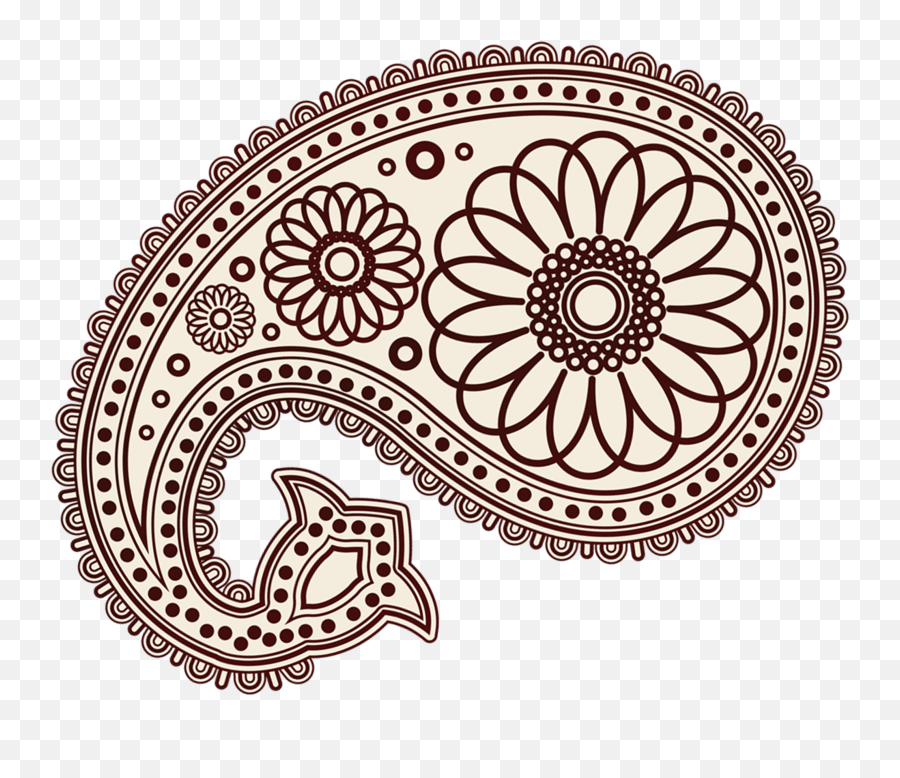 Abstract Flower Designs - Paisley Patterns Clipart Full Hindu Wedding Symbol Png,Flower Pattern Png