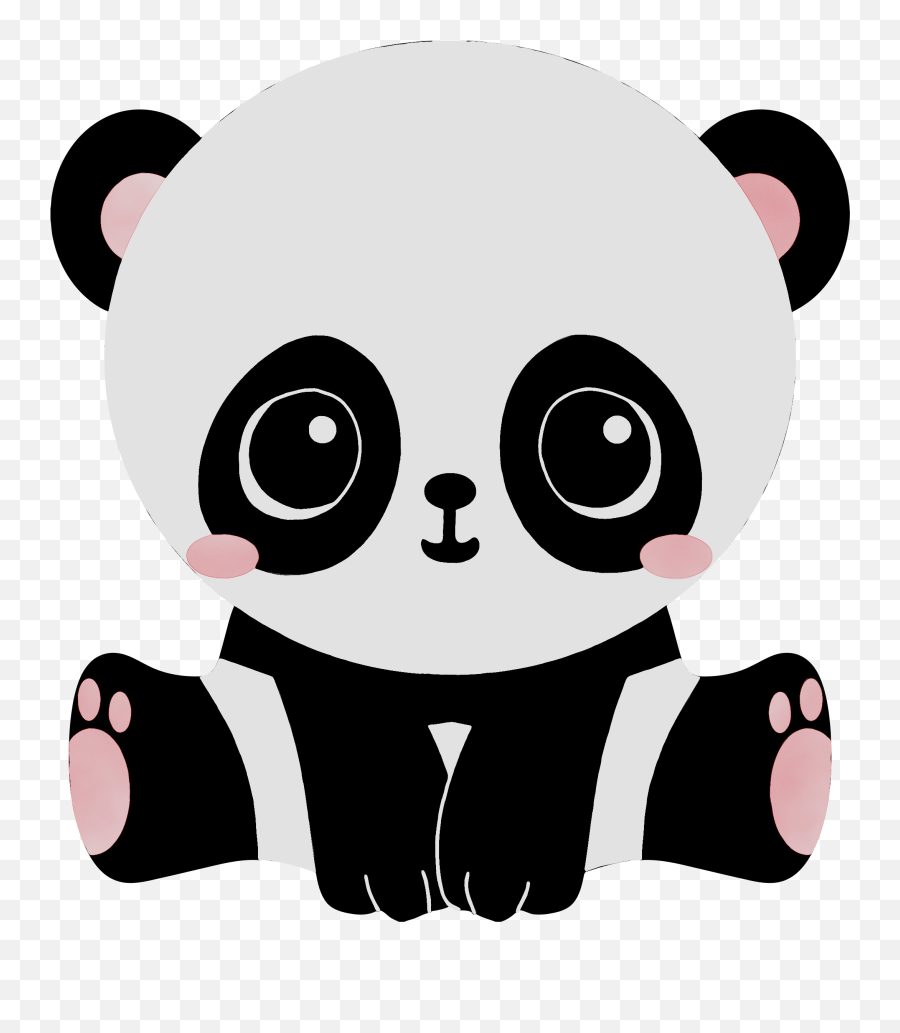 Giant Panda Cuteness Bear Clip Art - Cute Panda Bear Cartoon Png,Panda Cartoon Png