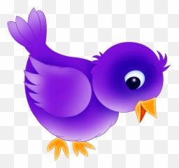 Blue Bird Clipart - Clipartingcom Purple Bird png
