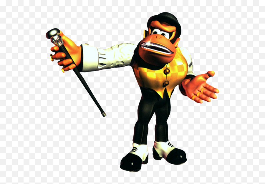 Download Hd Swanky Kong Artwork - Donkey Kong Swanky Donkey Kong Swanky Kong Png,Diddy Kong Png