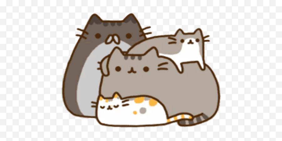 Pusheen 2 Telegram Stickers Sticker Search - Pusheen Family Png,Pusheen Transparent Background