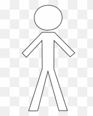 White Stickman Png Image - Figure