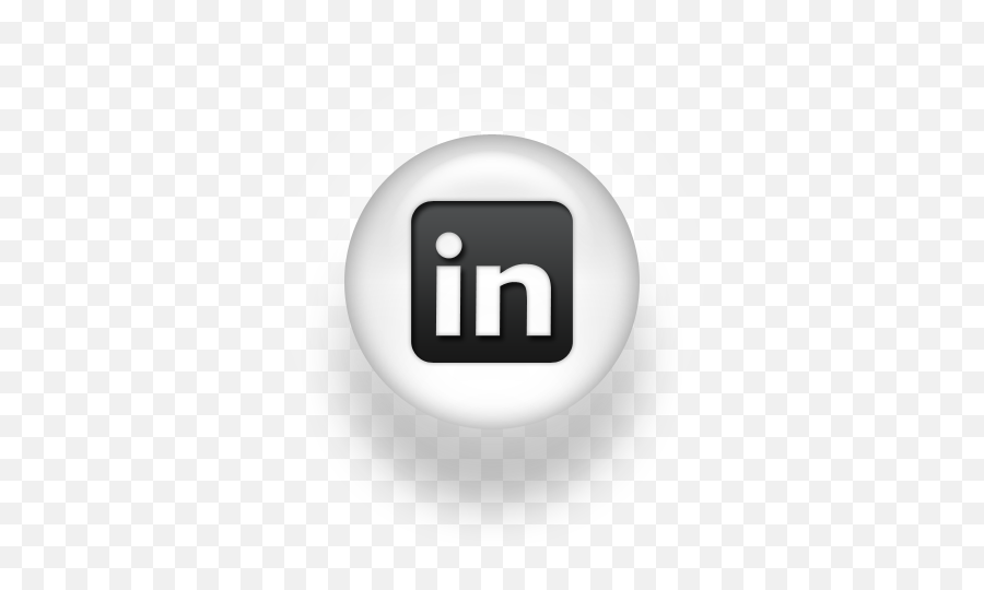 Linkedin Icon Black And White - Linked In Icon Png,Linkedin Logo White
