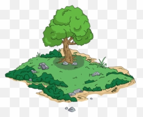 Mulberry Island - Simpsons Tapped Out Tree 574x470 Png Tsto Friendship Level Prizes,Island Png