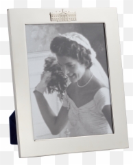 Large Pewter Frame With White House Applique - Jackie Kennedy Gloves png
