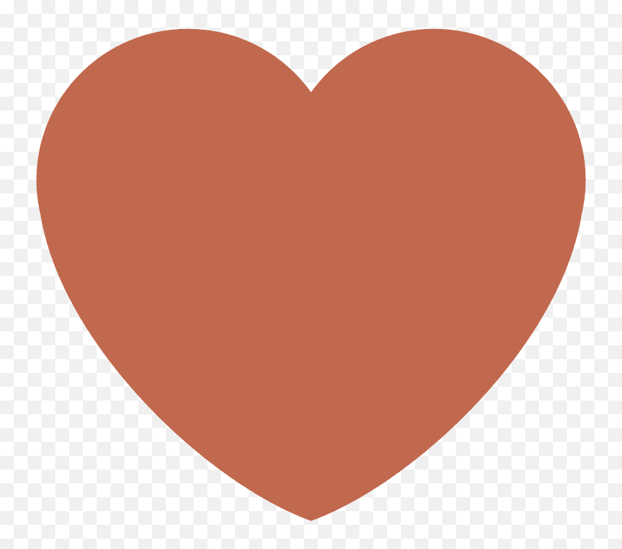 Brown Heart Emoji Clipart Free Download Transparent Png
