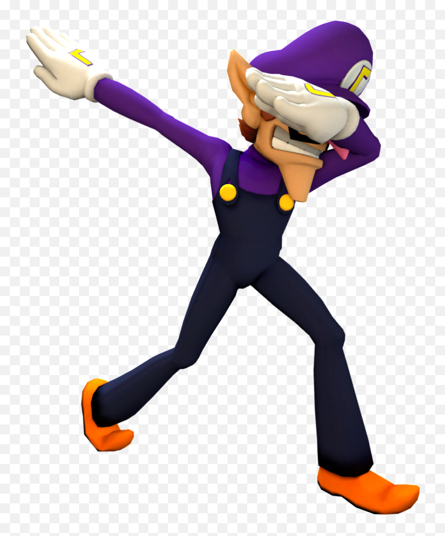 Supermariodab Hashtag - Waluigi Dabbing Png,Waluigi Png