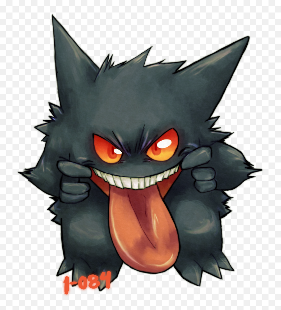 Download Hd View 094 Gengar By 1 084 - D6k4mtn Cartoon Cartoon Png,Gengar Png