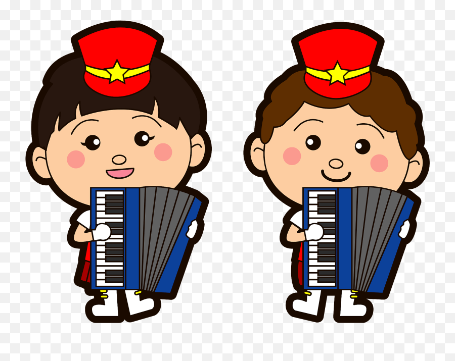 Marching Band Accordion Players Clipart Free Download - Marching Band Png,Accordion Png