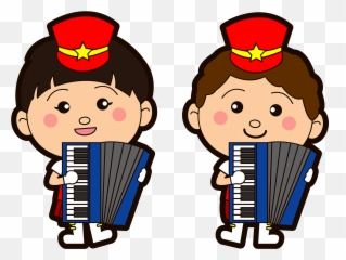 Marching Band Accordion Players Clipart Free Download - Marching Band Png,Accordion Png