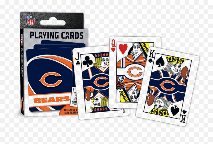 Nfl Playing Cards Chicago Bears - Chicago Bears Playing Cards Png,Chicago Bears Png