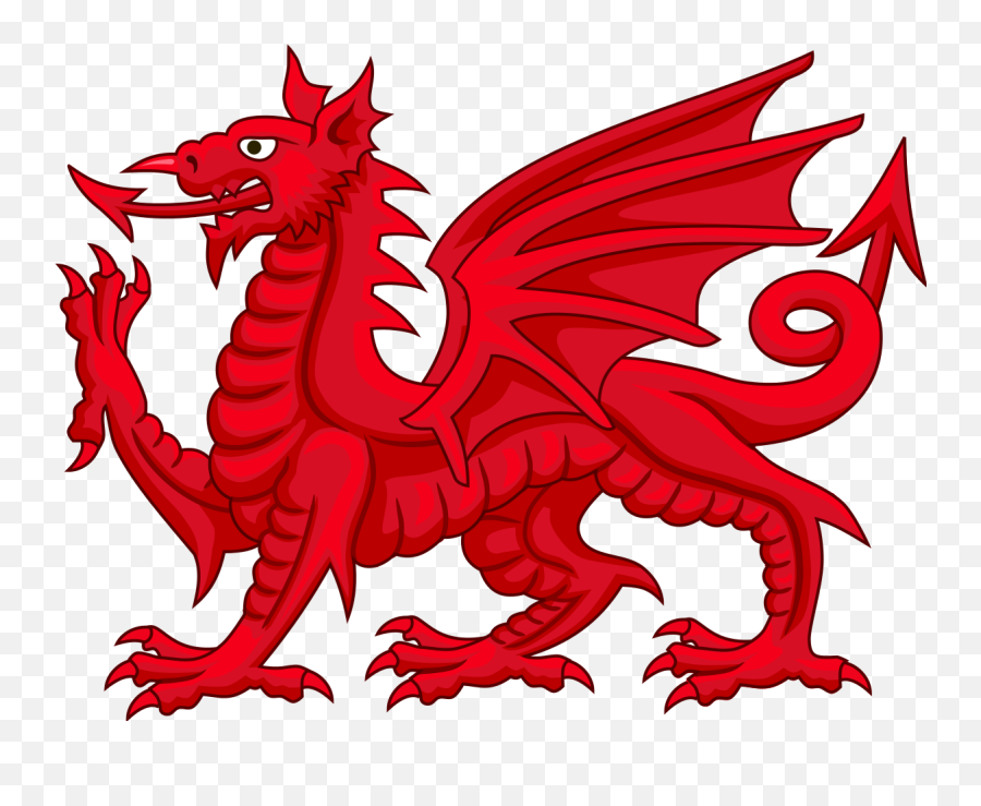 Filewelsh Dragon Y Ddraig Gochsvg - Wikimedia Commons Welsh Dragon Png Transparent,Dragon Transparent