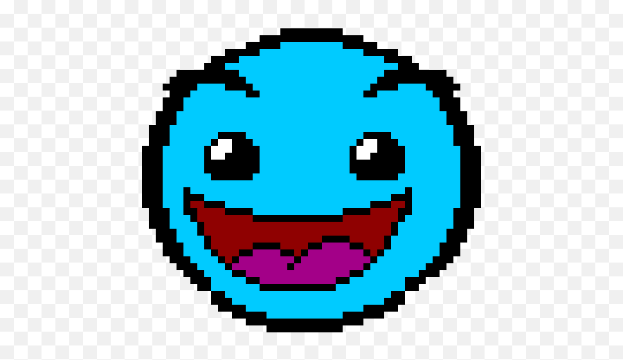 Geometry Dash Easy Face - Cross Stitch Patterns Games Png,Geometry Dash Transparent