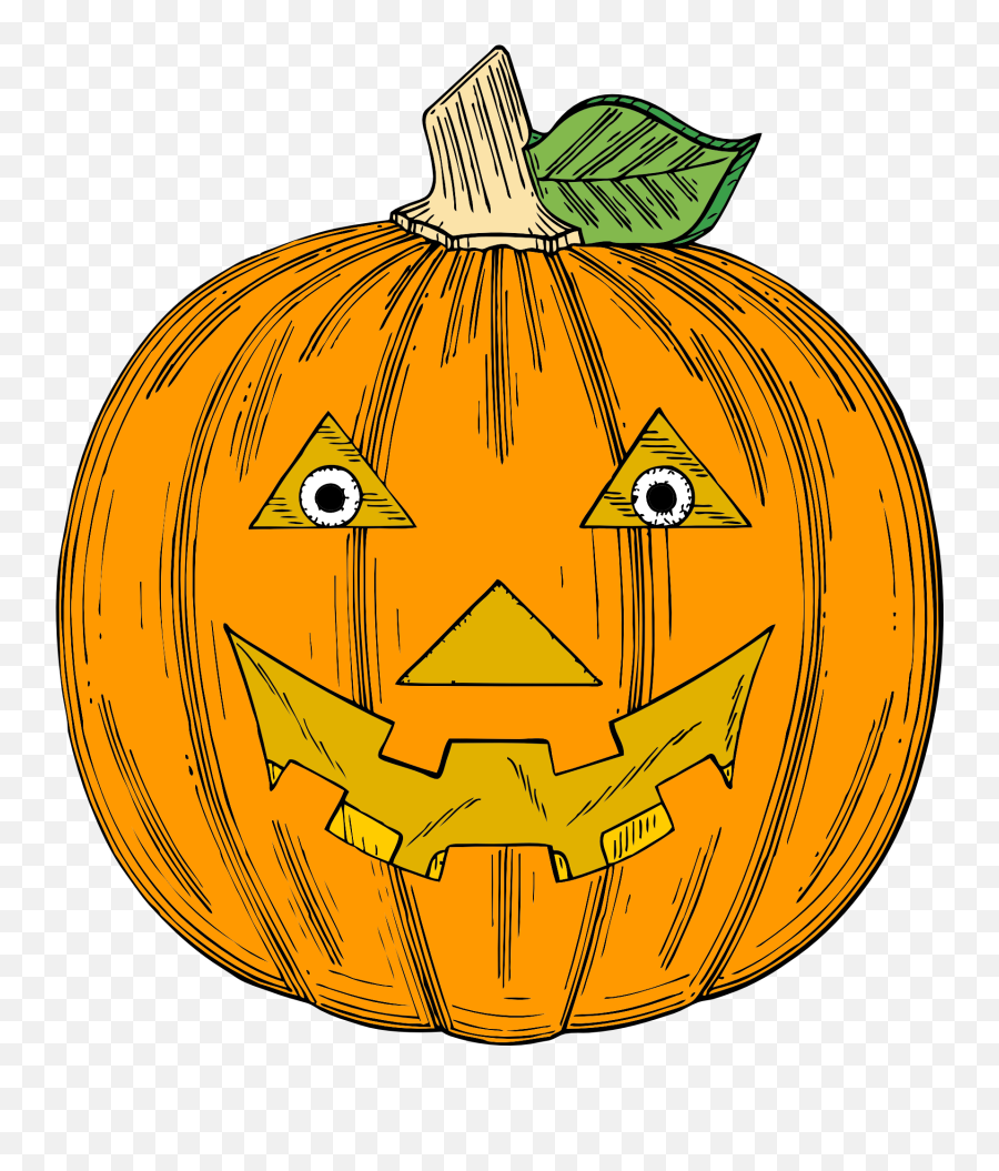 Angry Face Halloween Illustration - Free Halloween Clip Art Png,Pumpkin Face Png